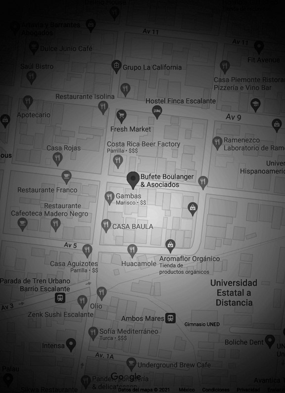 Mapa de la ubicación del bufete en Google Maps